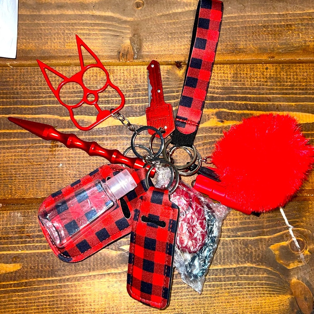 Self-defense 10 pieces keychain